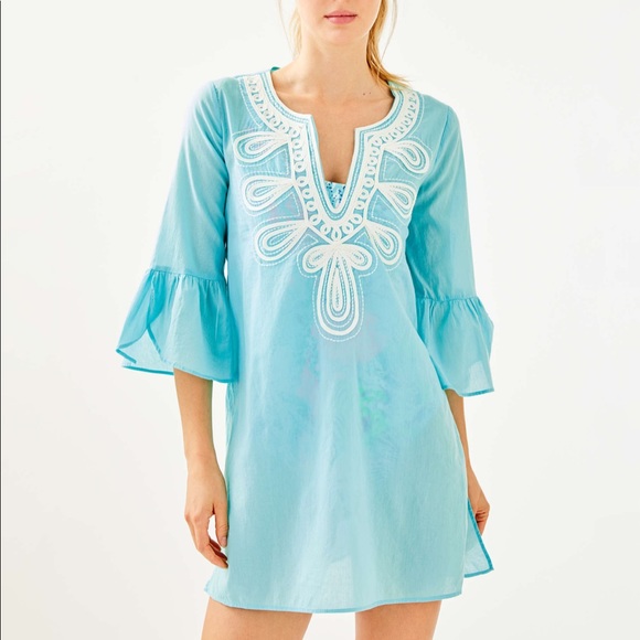 Lilly Pulitzer Other - Lilly Pulitzer Piet cover up light aqua